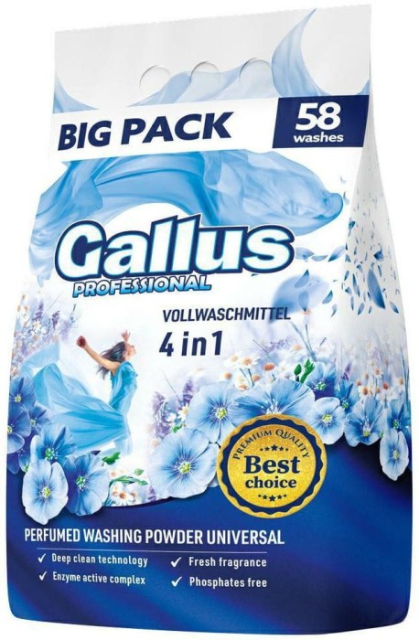 Gallus Universal | 58 prań | Do białego i kolorowego | Świeży zapach | Od 30°C