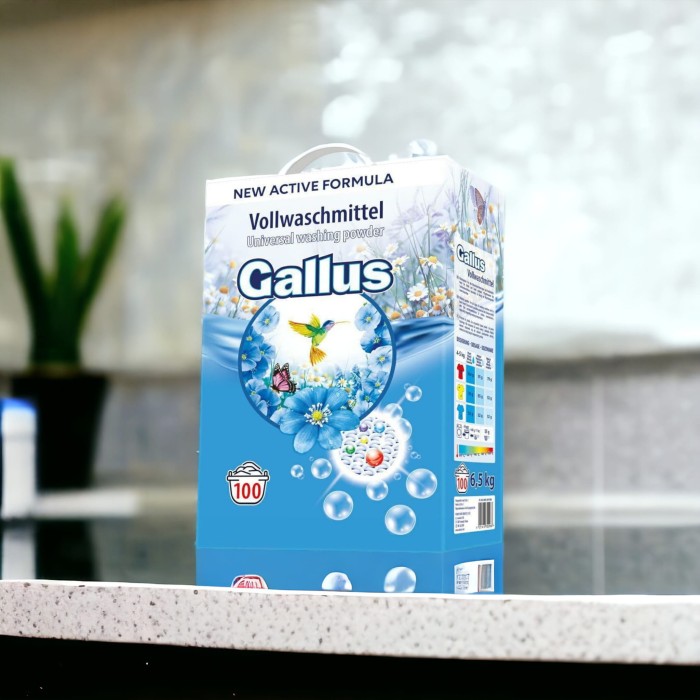 Gallus Universal | 100 prań | Do białego i kolorowego | Od 30°C | Świeży zapach