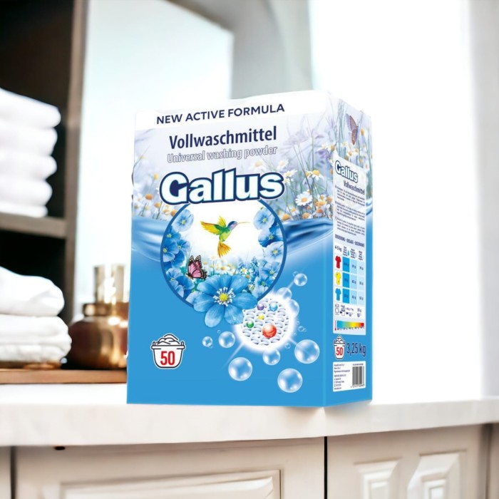 Gallus Universal | 50 prań | Do białego i kolorowego | Świeży zapach | Od 30°C