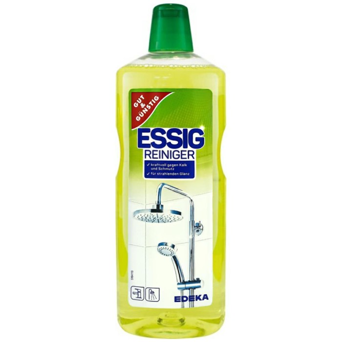 Gut & Gunstig | Essig Reiniger | 1 L | Ocet czyszczący | Kamień, tłuszcz, neutralizacja zapachów | Niemiecka jakość