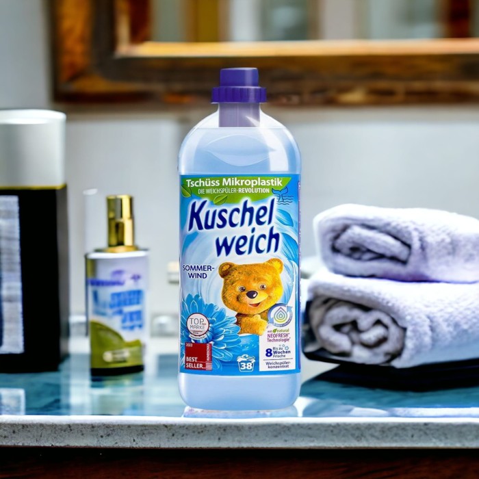 Kuschelweich | Sommerwind | 1 L | Płyn zmiękczający | 38 prań | Letni zapach
