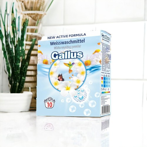 Gallus Weiss | 10 prań | Do białych | Wybielanie | Świeży zapach | Od 30°C