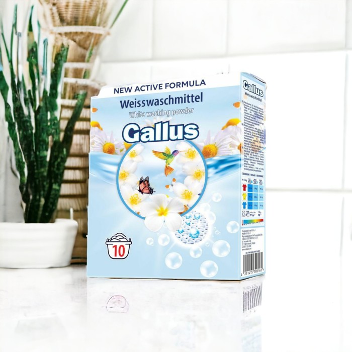 Gallus Weiss | 10 prań | Do białych | Wybielanie | Świeży zapach | Od 30°C