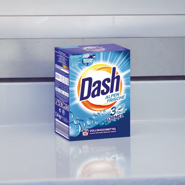 Dash Alpen Frische | 40 prań | Uniwersalny | Świeży alpejski zapach | Od 30°C