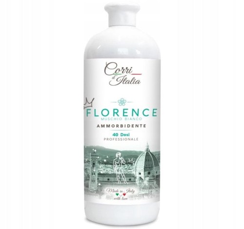 Corri d' Italia Florence 40 prań 1000ml włoski płyn do płukania prania zmiękczania