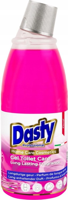 Dasty | Toilet Gel | 750 ml | Floral | Długo trwały zapach | Usuwa kamień | Włoska jakość | Do WC