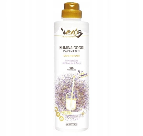 Zdjęcie produktu Wexor Elimina Odori Pavimenti 750 ml – żel do podłóg premium, technologia eliminacji zapachów (Odor Remover), włoski detergent do wszystkich typów podłóg, 750 ml.