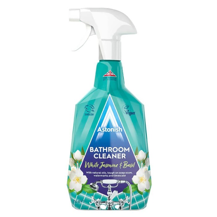 Astonish | Bathroom | 750 ml | Płyn do łazienki | Usuwa kamień i osady | Bez smug | Do ceramiki i szkła