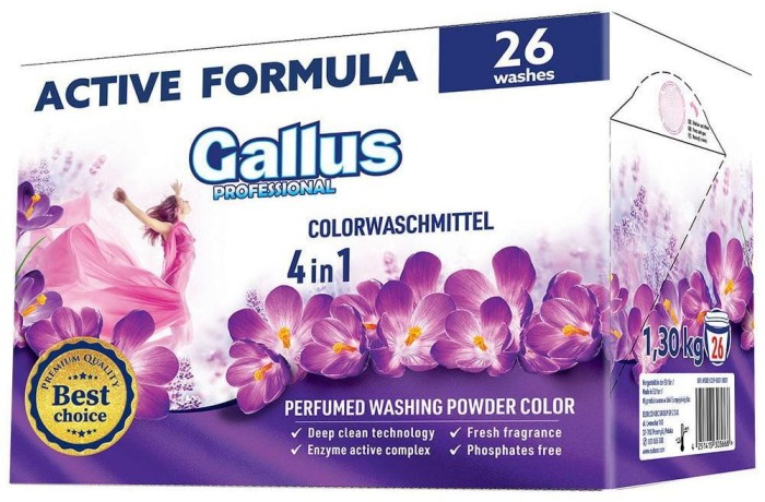 Gallus Color | 26 prań | Do kolorów | Od 30°C | Ochrona barw | Świeży zapach