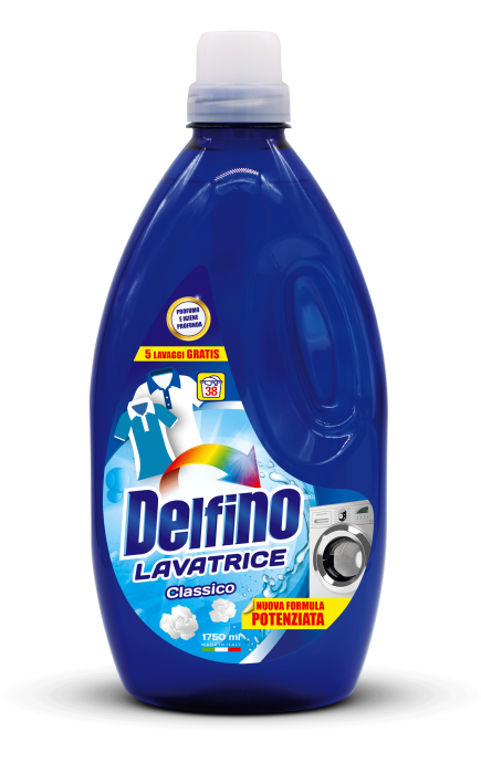 Płyn Delfino Classico | 1,75L | 38 prań | Uniwersalny płyn do prania | Włoski produkt