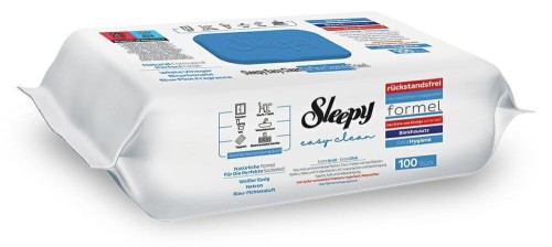 Sleepy Easy Clean | 100 szt. | Chusteczki nawilżane | Do sprzątania | Niebieska sosna | Uniwersalne zastosowanie