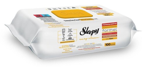 Sleepy | Easy Clean | 100 szt. | Chusteczki do sprzątania | Eukaliptus | Uniwersalne | Dom | Odświeżanie | Czyszczenie