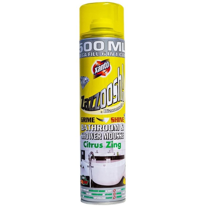 Xanto | Bathroom & Shower | 500 ml | Pianka do czyszczenia łazienki | Usuwa kamień i mydło | Świeży zapach cytrusów