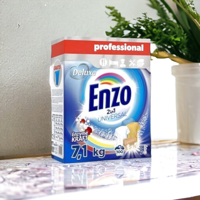 Uniwersalny proszek | 7,1 kg | Skuteczne usuwanie plam | Do tkanin białych i kolorowych | Świeży zapach