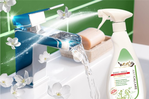 Wexór | Anticalcare | 750 ml | Płyn do usuwania kamienia | Włoska jakość premium | Do łazienki i kuchni