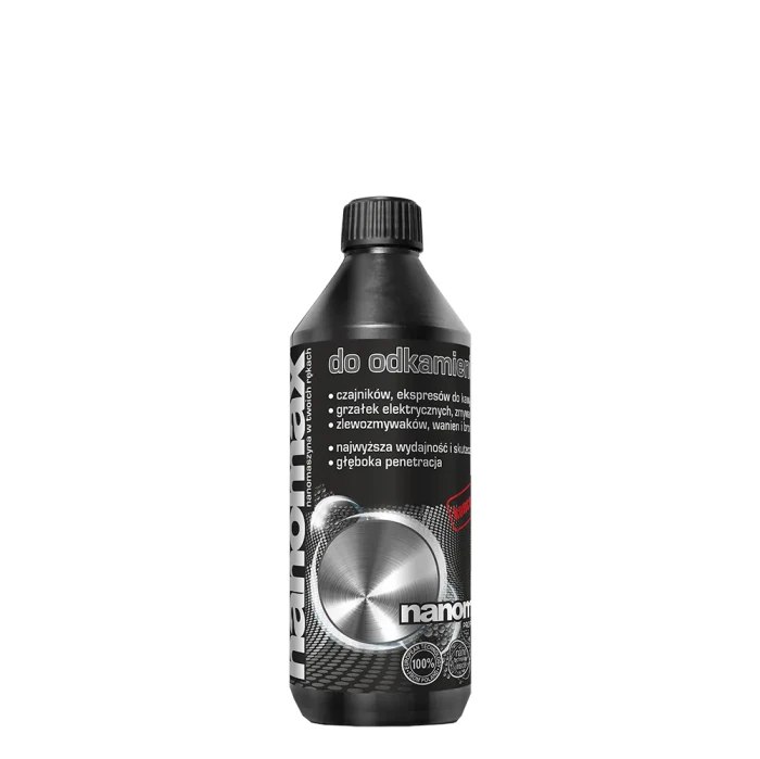 Nanomax | Odkamieniacz | 500 ml | Usuwanie kamienia | Do czajników, pralek, zmywarek | Środek czyszczący | Uniwersalne zastosowanie