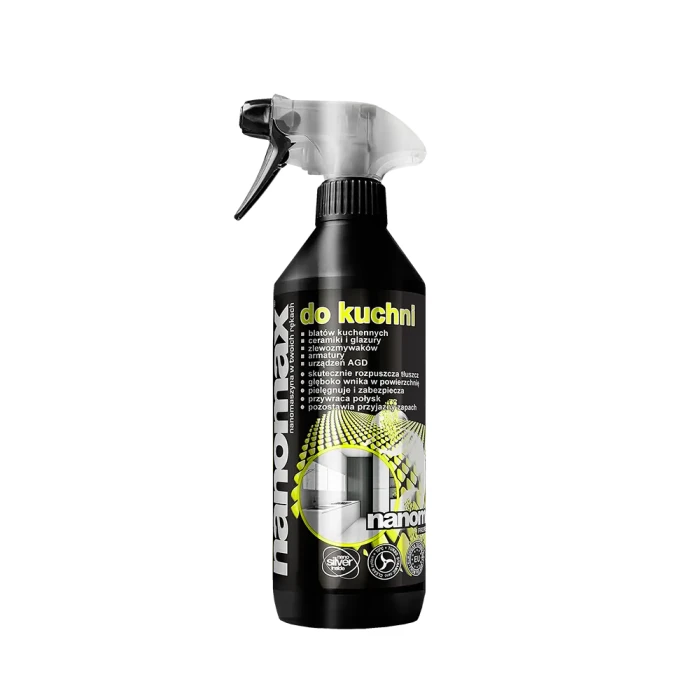 Nanomax | Do kuchni | 500 ml | Środek czyszczący | Tłuszcz i osady | Bez smug | Do blatów, zlewów, AGD