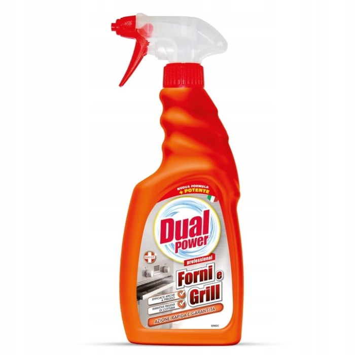 Dual Power | Forni e Grill | 500 ml | Pianka czyszcząca | Do piekarników, grilli, rusztów | Włoski środek czyszczący