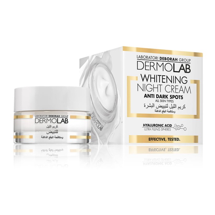 Dermolab | Whitening Night Cream | 50 ml | Krem na noc | Rozjaśnianie przebarwień