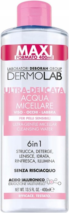 Dermolab | Acqua Micellare Ultra-Delicata | 400 ml | Woda micelarna | Skóra wrażliwa