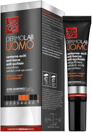 Dermolab Uomo | Contorno Occhi Anti-Borse | 15 ml | Żel pod oczy | Przeciw opuchliźnie