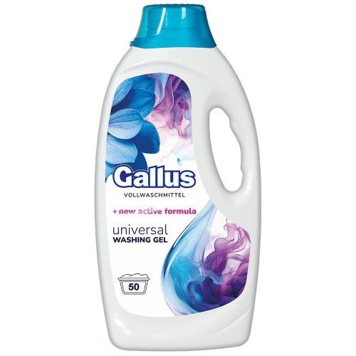 Gallus Universal 4w1 | 2L | 50 prań | Żel do prania | Uniwersalny | Skuteczne czyszczenie | Niemiecka jakość