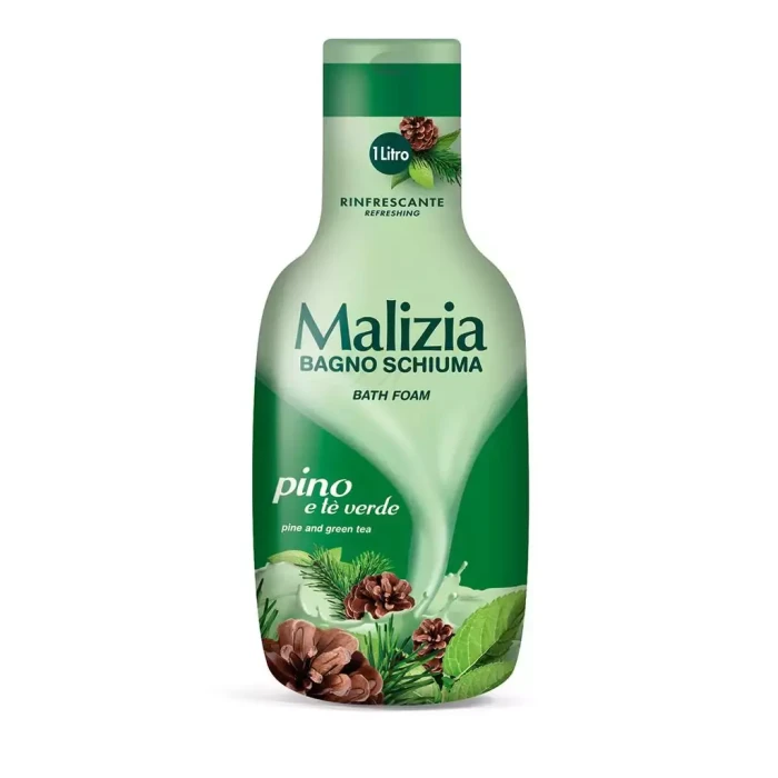 Malizia Pino e te Verde 1L włoski płyn do kąpieli o zapachu sosny i zielonej herbaty