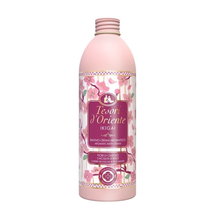 Tesori d'Oriente | Ikigai | 500 ml | Płyn do kąpieli | Japońska inspiracja | Aromaterapia | Kwiat lotosu i piwonia