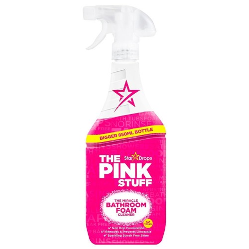 The Pink Stuff | Bathroom Foam Cleaner | 850 ml | Pianka do łazienki | Usuwa kamień i osady | Bez smug