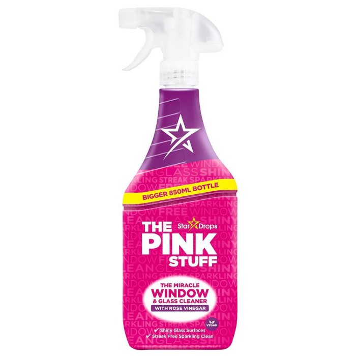 Stardrops The Pink Stuff Rose Vinegar 850ml płyn do mycia szyb zapachowy bez smug