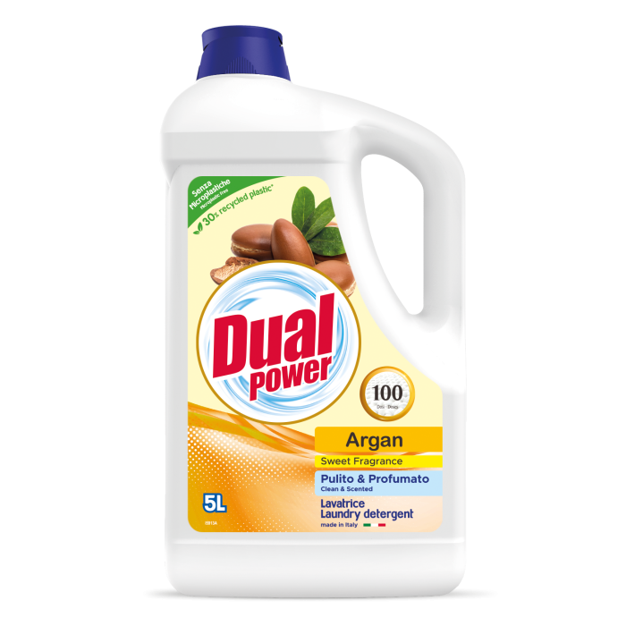 Płyn Dual Power Argan | 5000ml | Skuteczne pranie | Olejek arganowy | Włoski produkt