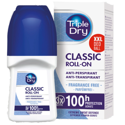 Triple Dry | Roll-ON Classic | 50 ml | Antyperspirant | 100 h ochrony