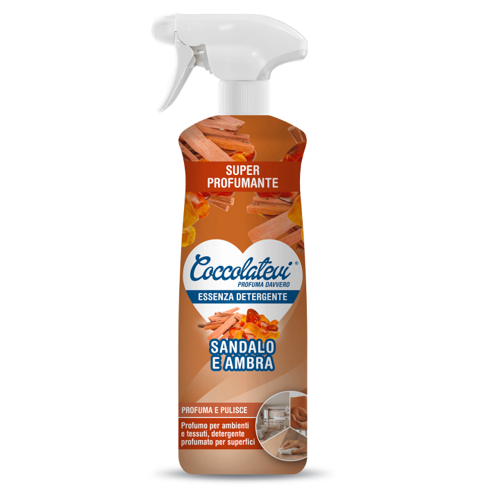 Coccolatevi | Sandalo Ambra | 750 ml | Płyn czyszczący | Drzewno‑piżmowy zapach | Włoska jakość | Do domu