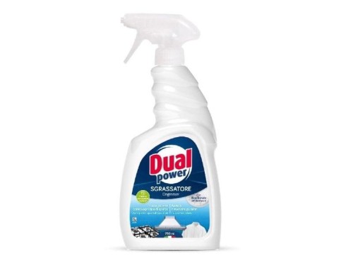 Dual Power | Sgrassatore Bicarbonato | 750 ml | Odtłuszczacz z sodą oczyszczoną | Włoski preparat | Do kuchni i łazienki