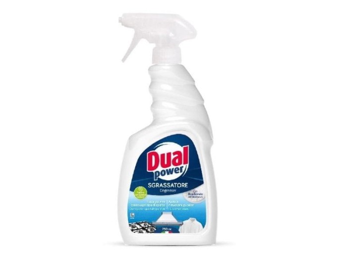 Dual Power | Sgrassatore Bicarbonato | 750 ml | Odtłuszczacz z sodą oczyszczoną | Włoski preparat | Do kuchni i łazienki