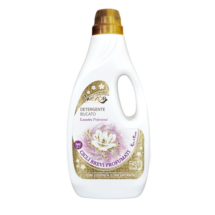 Wexór | Żel do prania | Rosa & Peonia | 1500ml | Żel premium | Kwiatowy zapach | Ochrona kolorów | Koncentrat