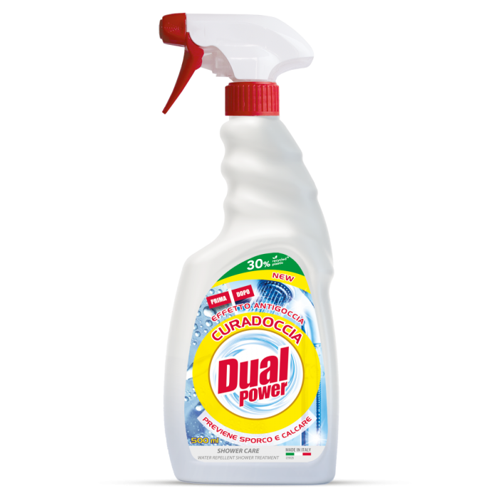 Dual Power | Curadoccia | 500 ml | Płyn do łazienki | Usuwa kamień i mydło | Bez smug