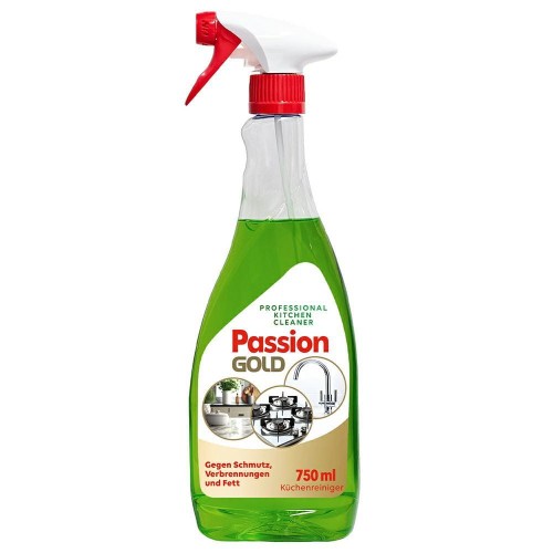 Passion Gold | Professional | Kuchnia | 750 ml | Środek do czyszczenia | Skuteczne usuwanie tłuszczu | Świeży zapach