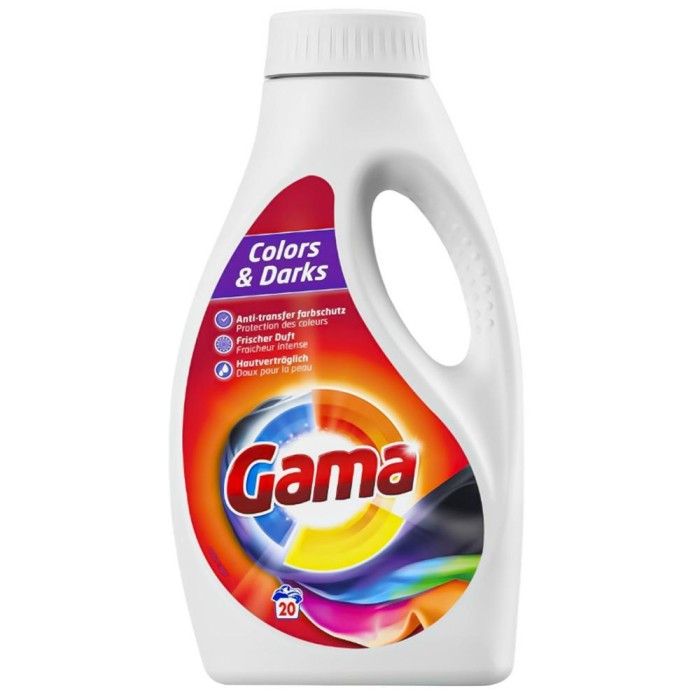 Gama | Color | 1 L | Żel do prania | Kolorowe tkaniny | 20 prań | Ochrona kolorów