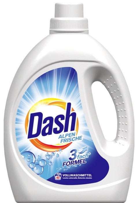 Dash | Alpen Frische | 2,2 L | Niemiecki żel do prania | 40 prań | Świeży alpejski zapach