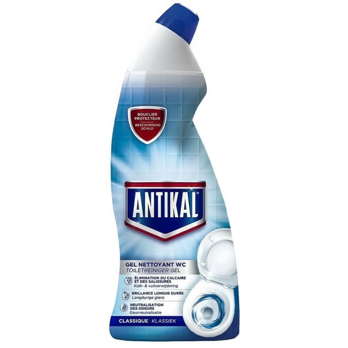 Antikal | WC Zero Kamienia | 750 ml | Żel do toalety | Usuwa kamień i rdzę | Świeżość i higiena