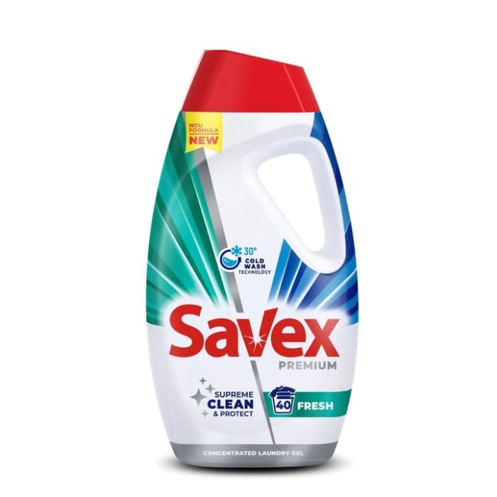 Savex | Premium Fresh | 1,8 L | Płyn do prania | Luksusowy zapach | Energooszczędne pranie