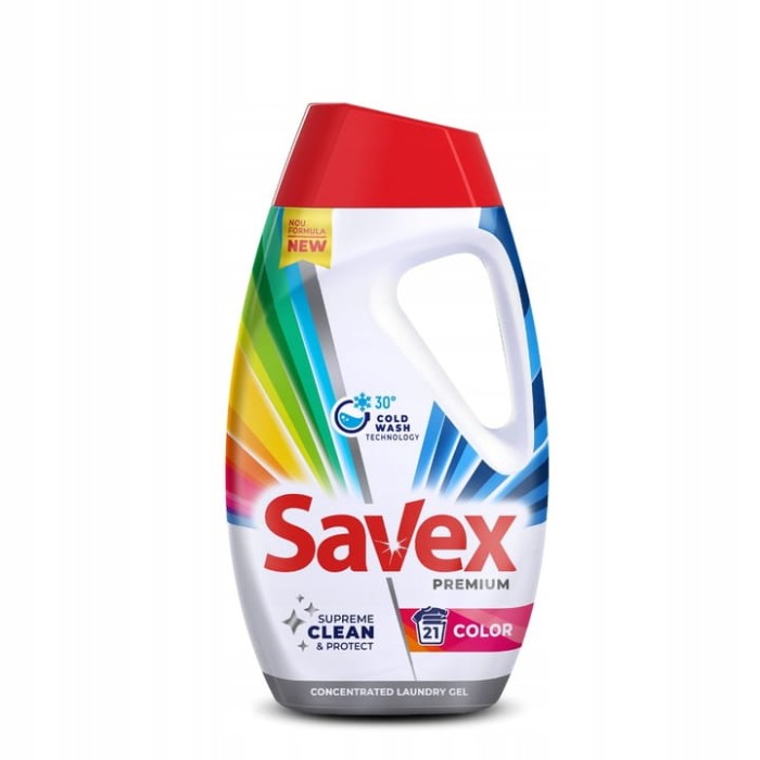 Savex | Premium Color | 945 ml | Płyn do prania kolorów | ColorGuard | FreshGuard