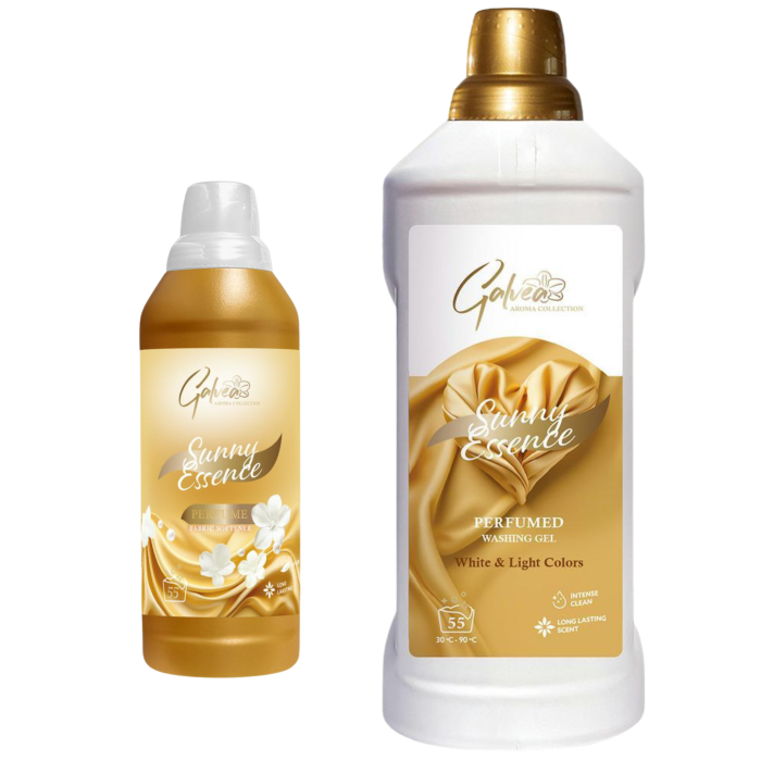 Galvea │ Sunny Essence │ Żel do prania białego 2 L + Perfumy do prania 1 L │ Cytrusy & Kwiaty