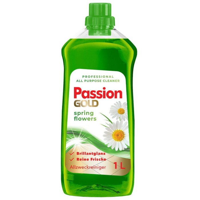 Passion Gold | Professional Spring Flowers | 1 L | Płyn do podłóg | Zapach wiosennych kwiatów