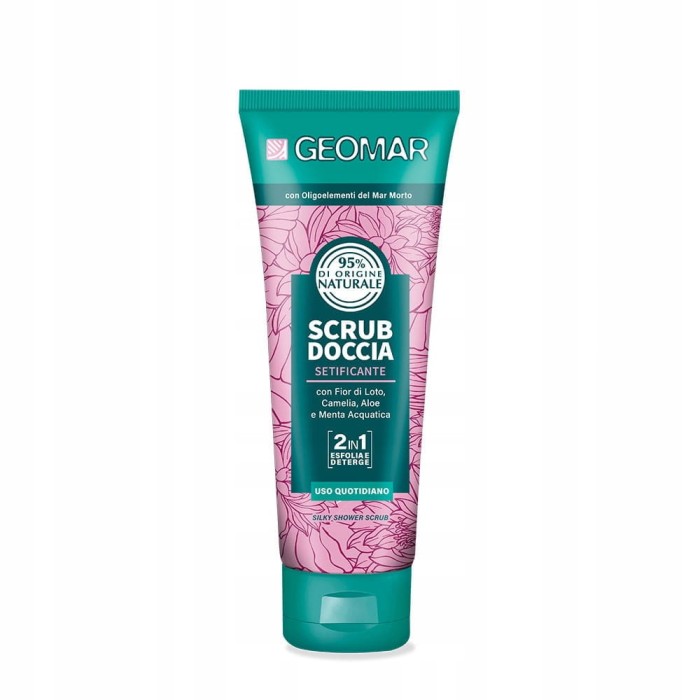 Geomar | Scrub Doccia Setificante | 400 ml | Peeling pod prysznic | Algi morskie & Olejek winogronowy