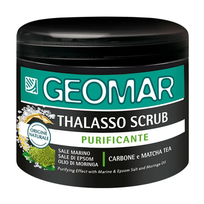 Geomar | Thalasso Scrub Purificante | 600 g | Peeling solny | Węgiel & Algi
