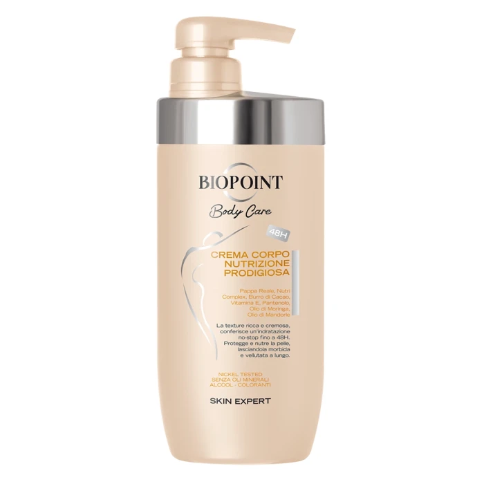Biopoint | Body Care | Nutriente | 500 ml | Odżywczy krem do ciała | Masło shea & olej arganowy