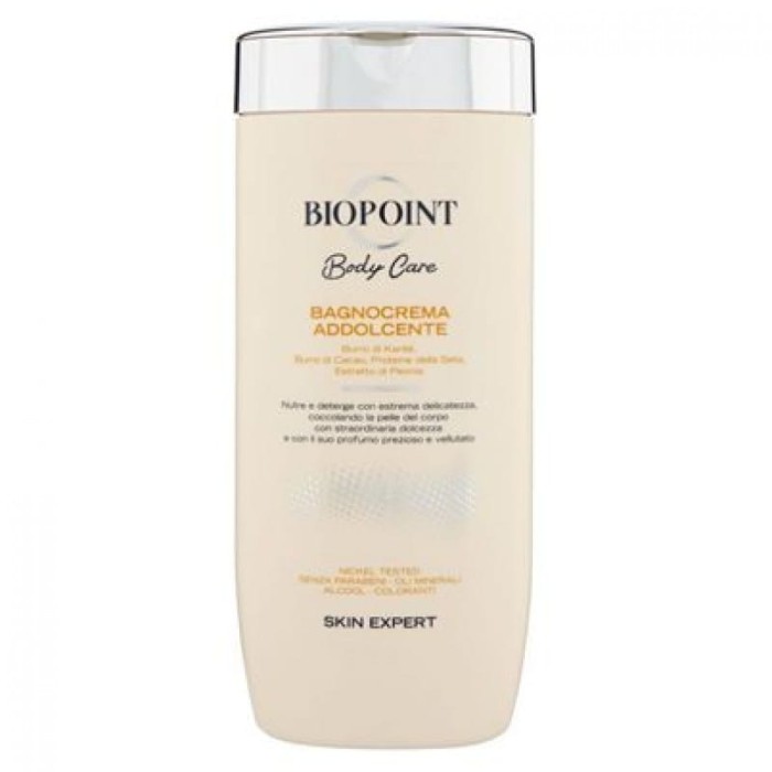 Biopoint | Bagno Crema Addolcente | 400 ml | Krem do kąpieli | Mleko migdałowe & ekstrakt z owsa