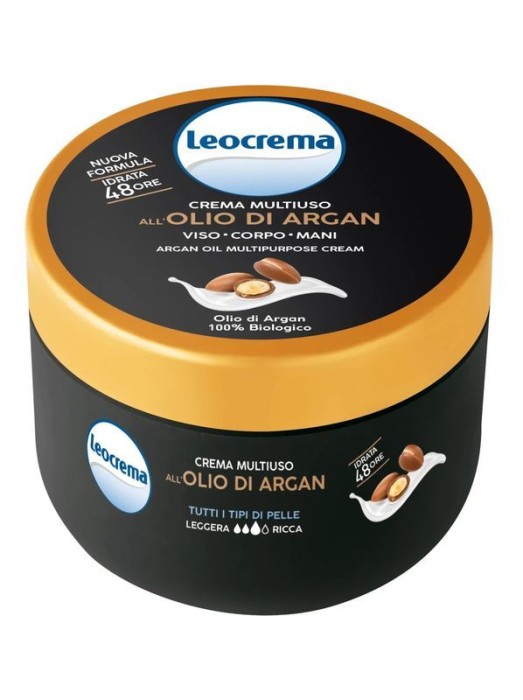 Leocrema | Argan Oil | 300 ml | Krem do ciała | Odżywczy | Olejek arganowy